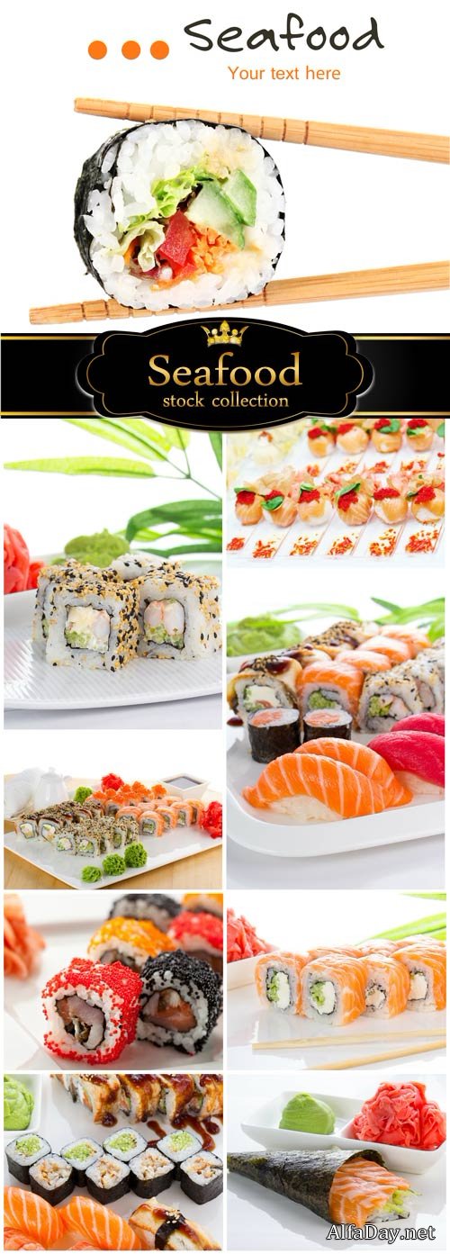 Sushi, Seafood - stock photos