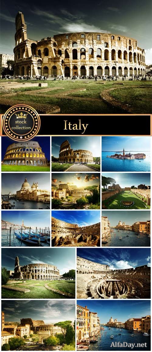 Italy, Colosseum, Rome - Stock Photo