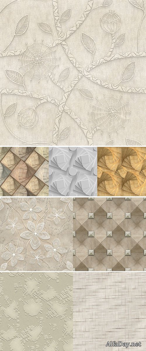 ��������� 3D ����� / Stock Photo 3D, pattern of wooden squares, seamless