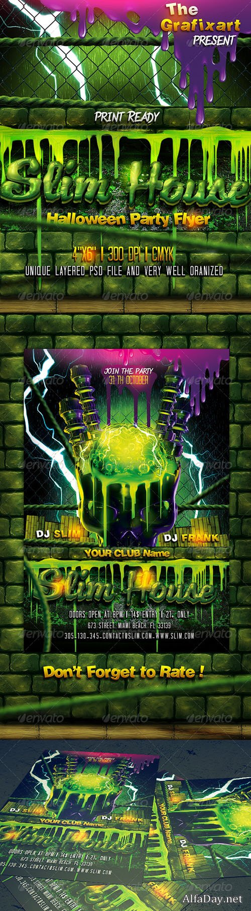 Slime House Halloween Party Flyer - Graphicriver 5444980
