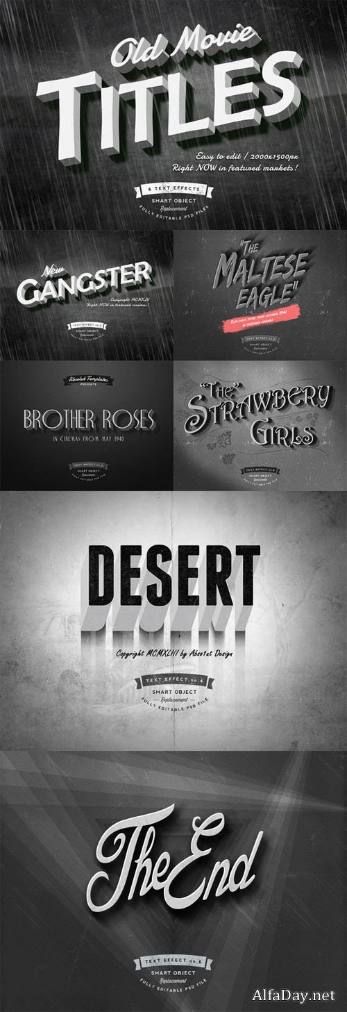 Old Movie Titles - Creativemarket 121541