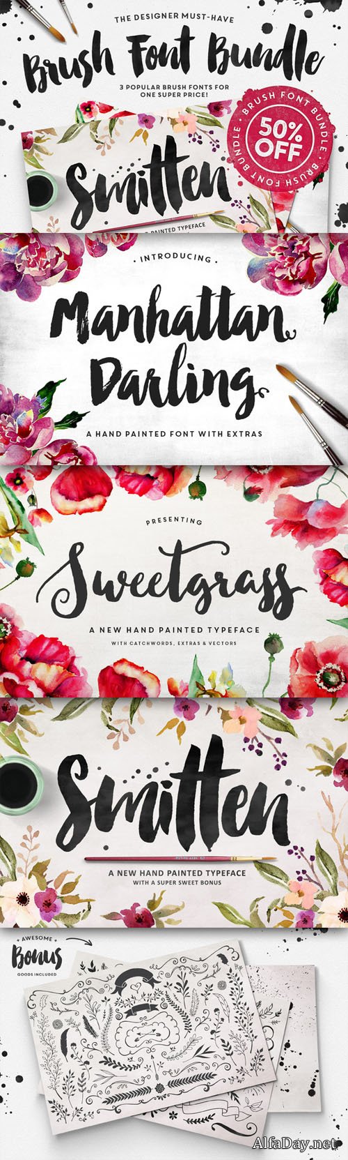 Creativemarket - The Brush Script Bundle 264357