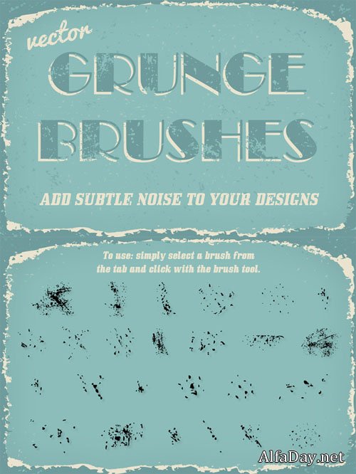 Creativemarket - Vector Subtle Grunge Brushes 100722