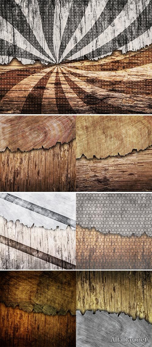 Stock Photos Cracked wood board
