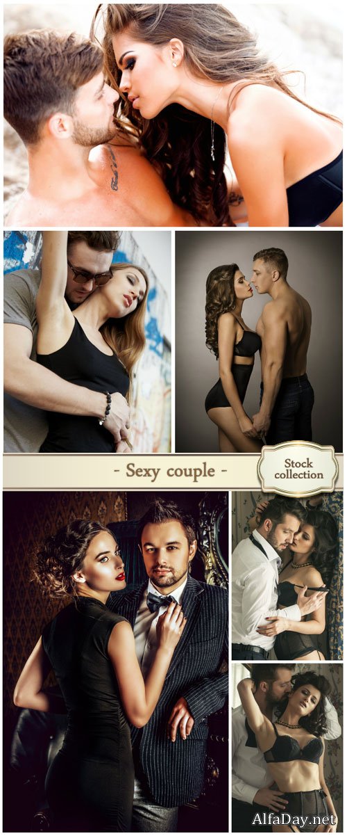 Man and woman, sexy couple - Stock Photo