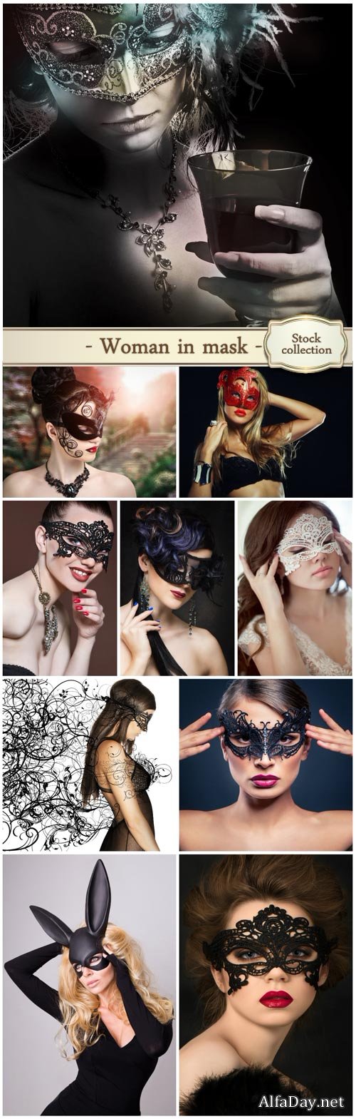 Women in masks - stock photos