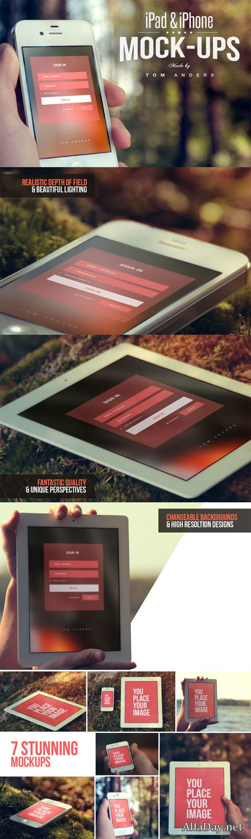 iPad & iPhone Mock-ups - Creativemarket 10798