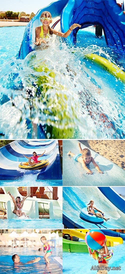 Stock Photos - Aquapark, summer holiday