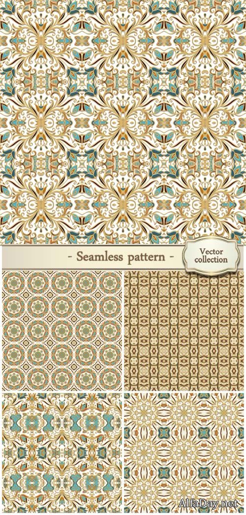 Seamless pattern vector, floral patterns