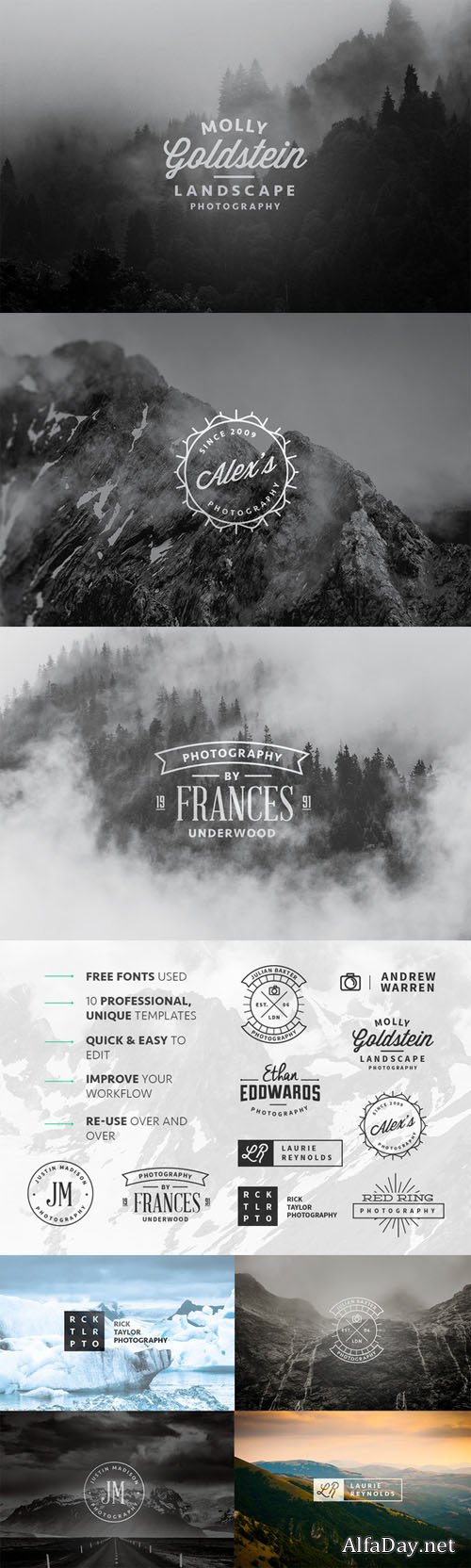 Photography Logos Vol 2 - Creativemarket 25821