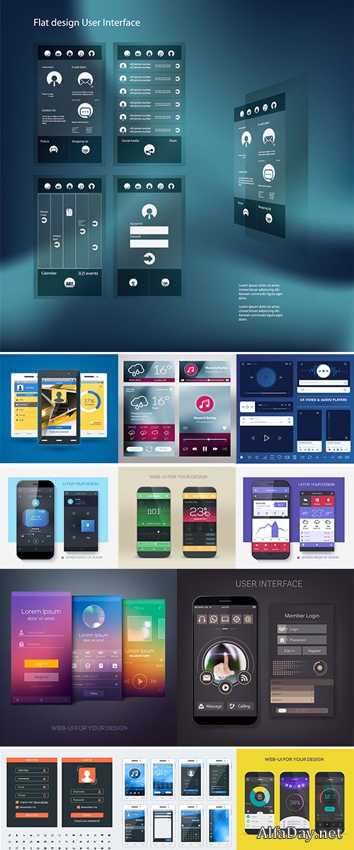 Media Kit Template Vectors