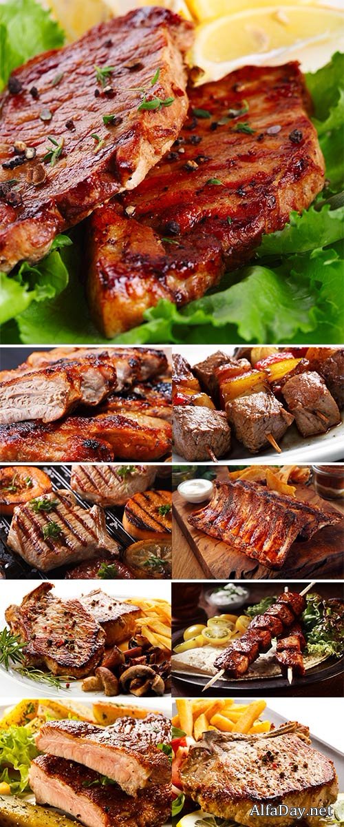 Stock Images Delicious grilled pork