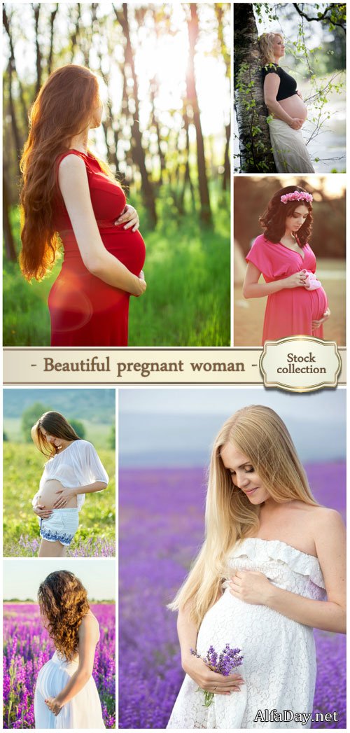 Beautiful pregnant woman - Stock photo