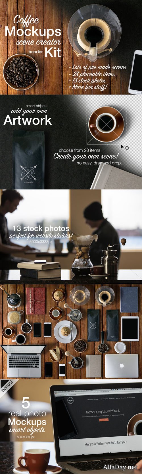 Coffee Mockups Scene Creator + - Creativemarket 176484 