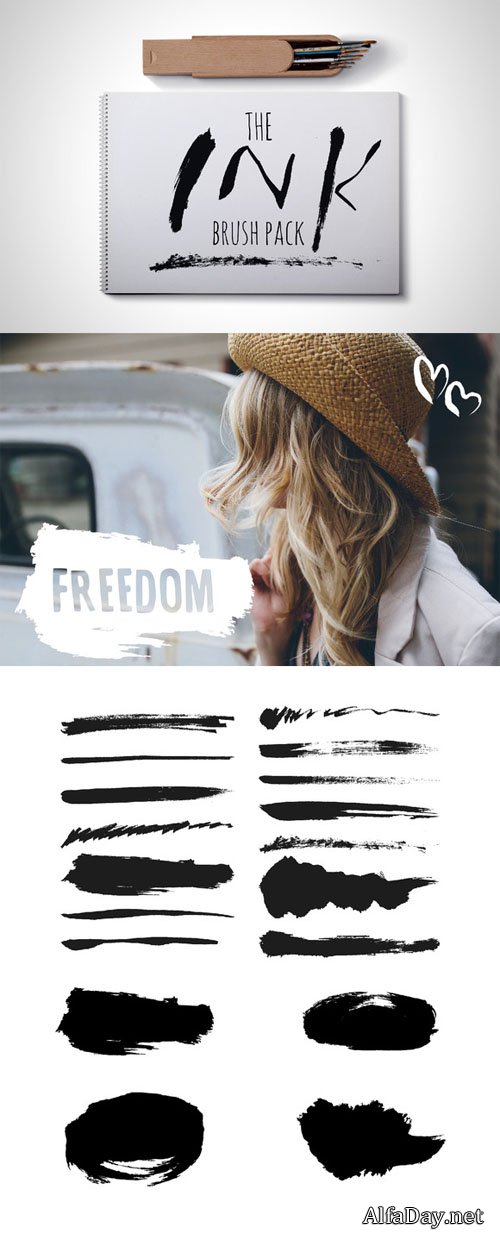 Creativemarket - The Ink Brush Pack 87913