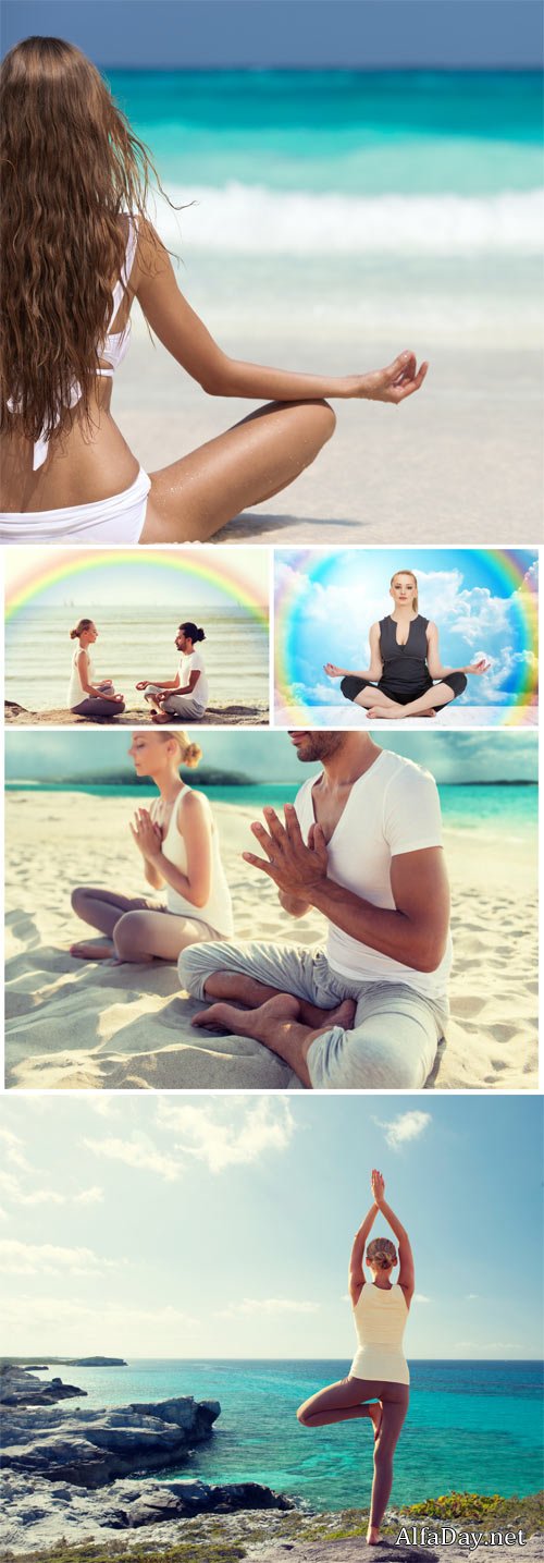 People, health, wellness and meditation concept