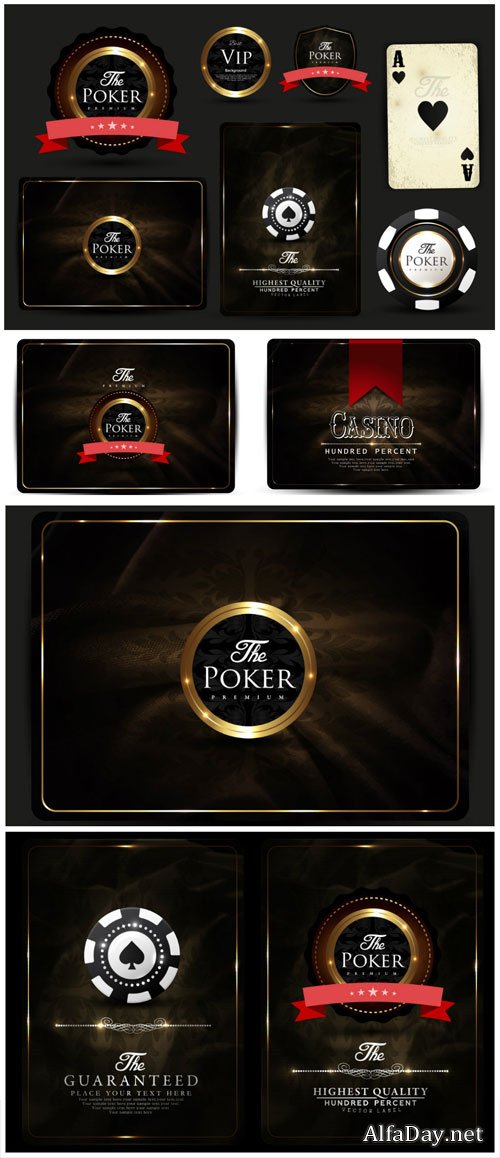 Casino vector card design