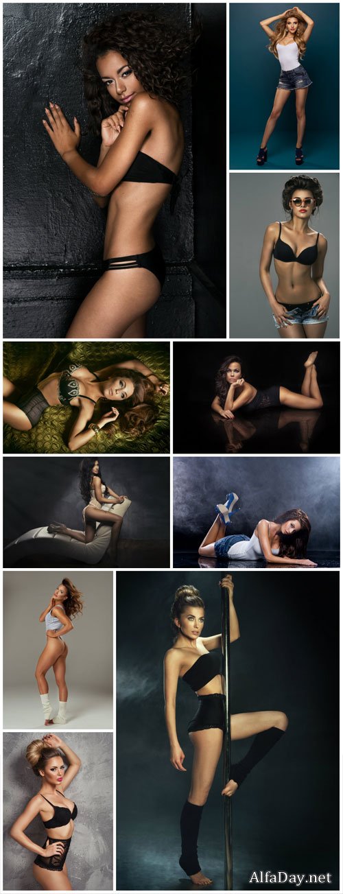 Young women in sexy lingerie - Stock photo