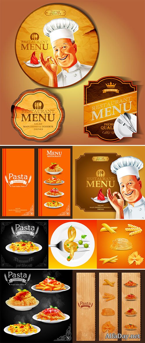 Stock vectors Restaurant menu