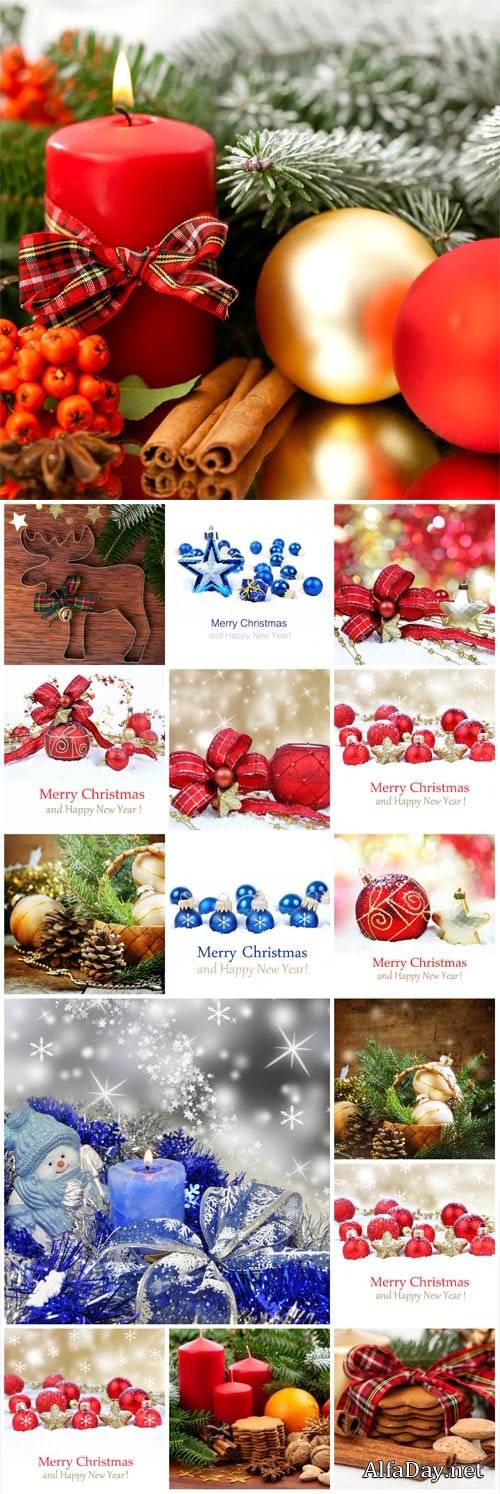 Christmas and New Year, backgrounds, winter - Stock photo