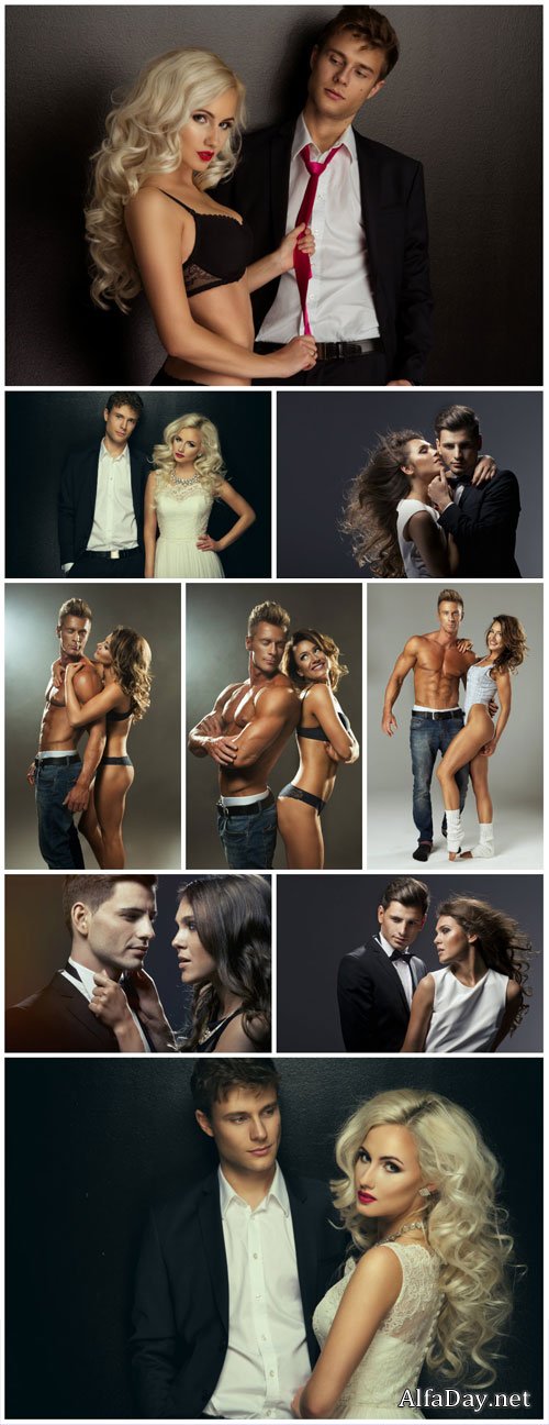 Beautiful young couple - Stock photo