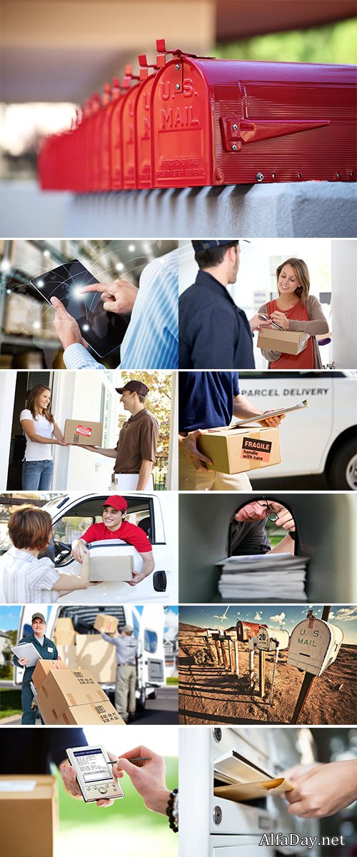Stock Image mail delivery