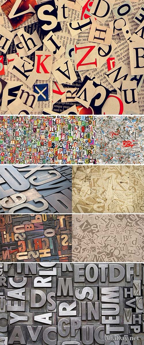 Stock Image Letters background