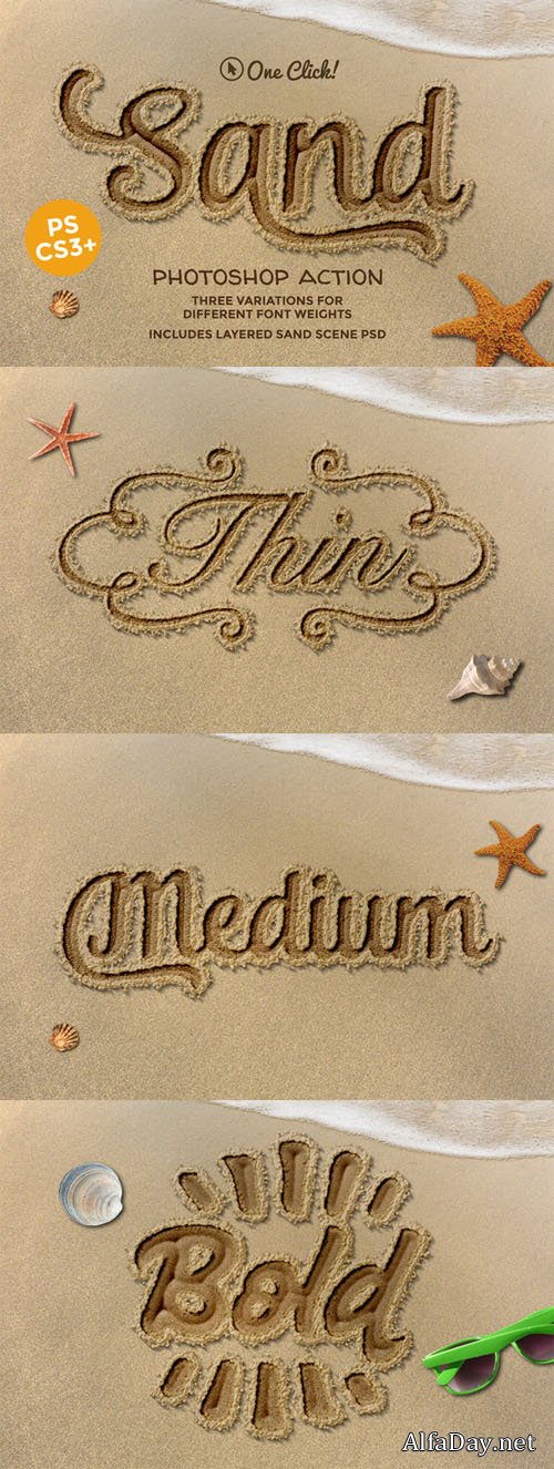 Creativemarket - Sand Photoshop Action 390953