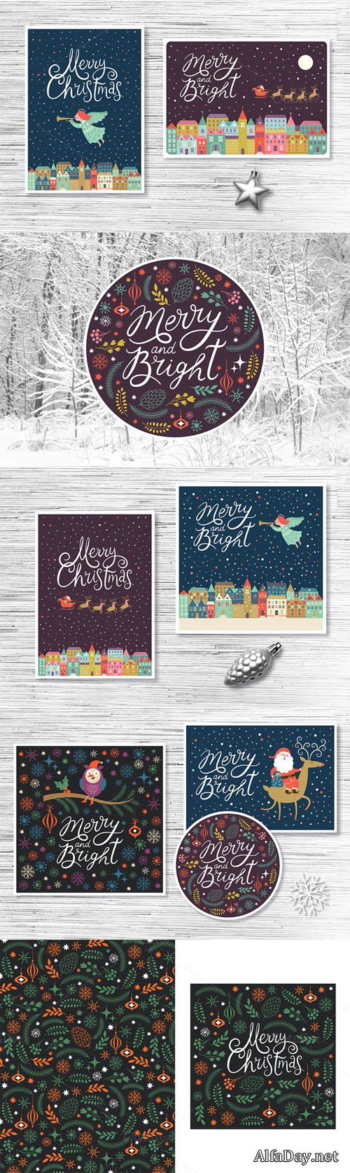 Creativemarket - Christmas Cards 109343