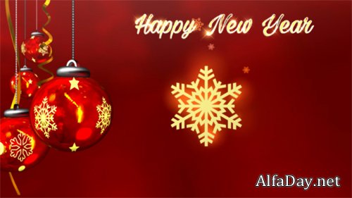 Happy new year background footage