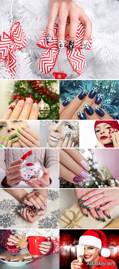 Stock Image Winter manicure