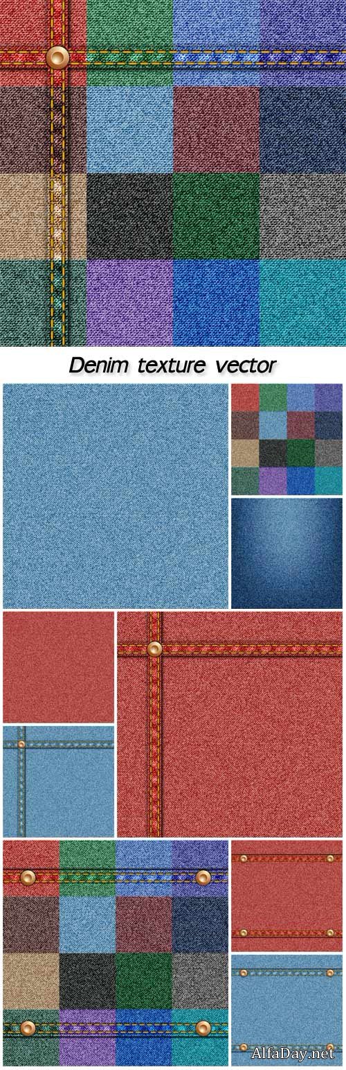 Denim texture vector