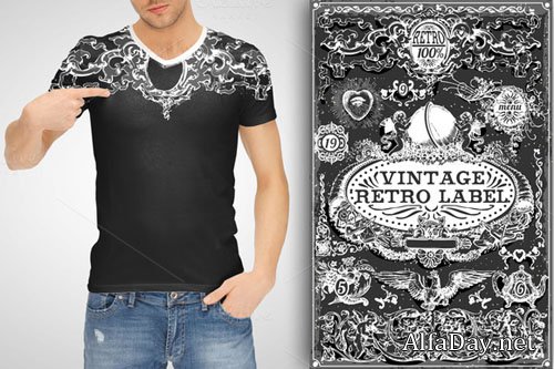 Graphic Banners & Labels Blackboard - Creativemarket 212398