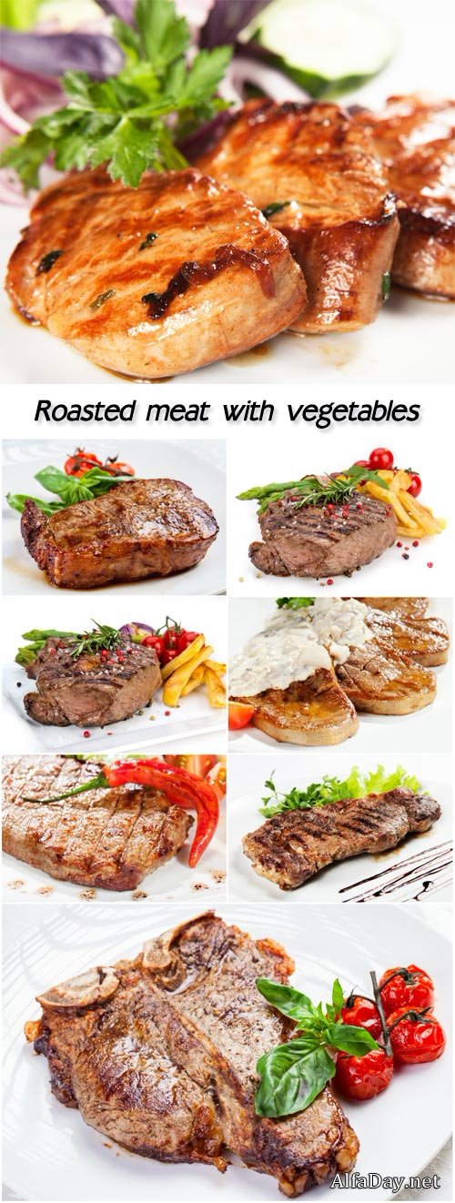 Roasted meat with vegetables