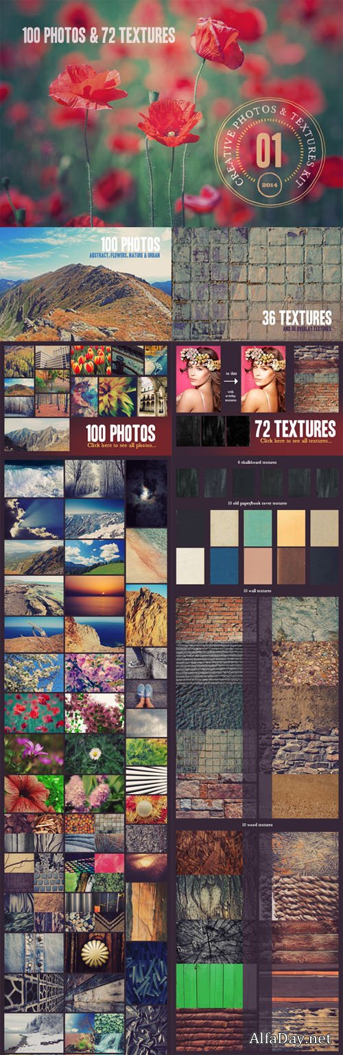 Creative Photos & Textures Kit - v.1 - Creativemarket 69418