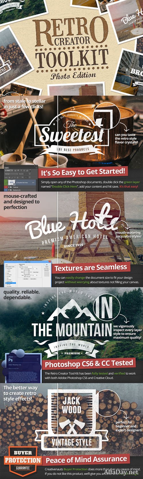 Retro Creator Tool Kit Photo Edition - Creativemarket 57614