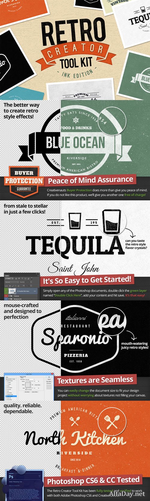 Retro Creator Tool Kit - Ink Edition - Creativemarket 58466
