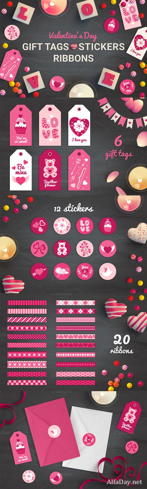 Valentine Elements - Creativemarket 486735