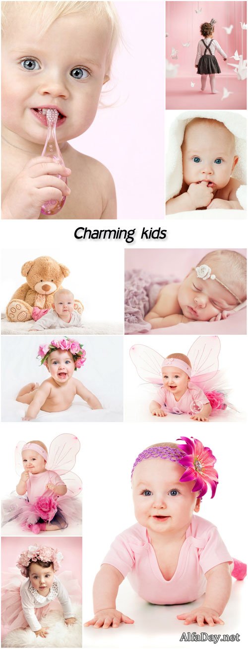 Charming kids, young children
