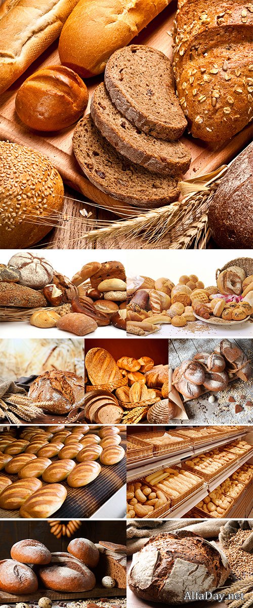 Stock Image Variety of rye bread on a wooden background