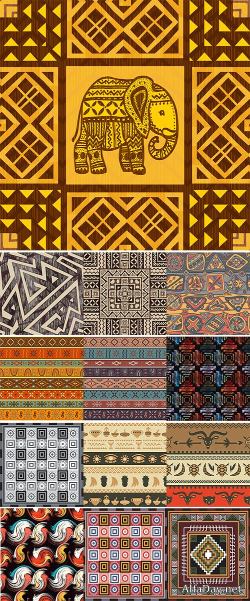 Stock African Textile Vectors