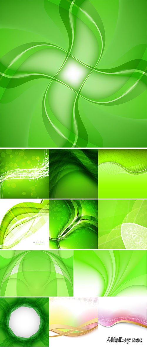 Stock Abstract green background, Vector Illustration