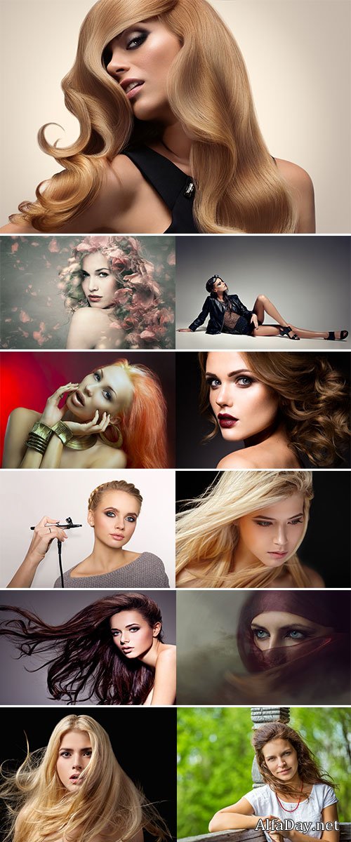 Stock Image Portrait of a beautiful girl face close-up