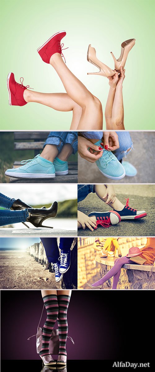 Stock Image Legs with trendy shoes