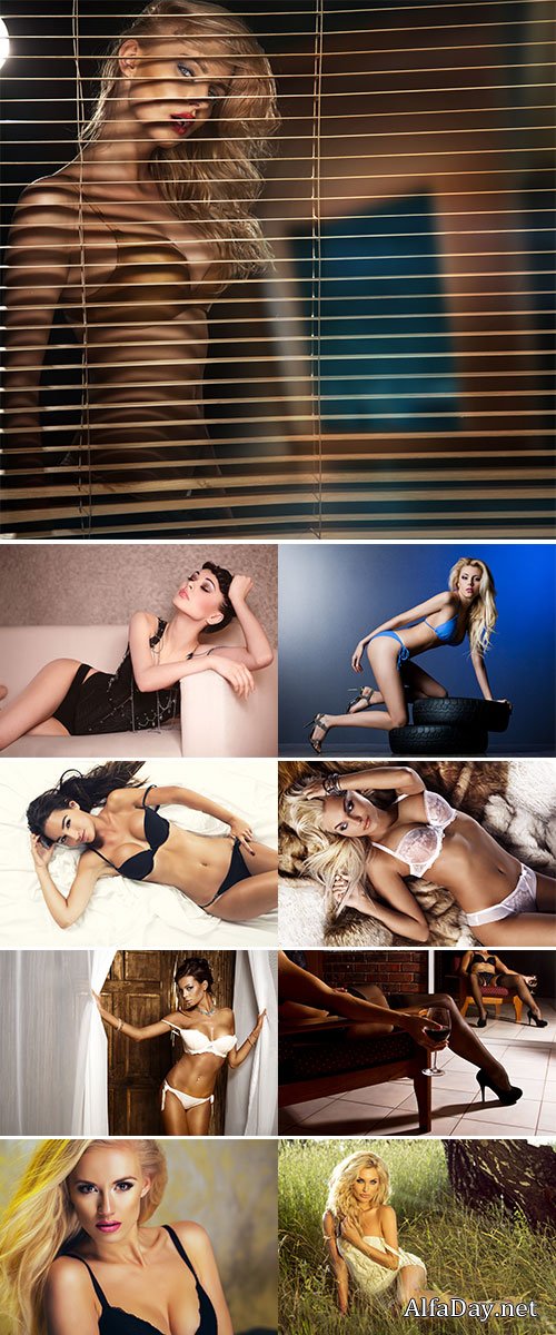Stock Image Pretty underwear female model2