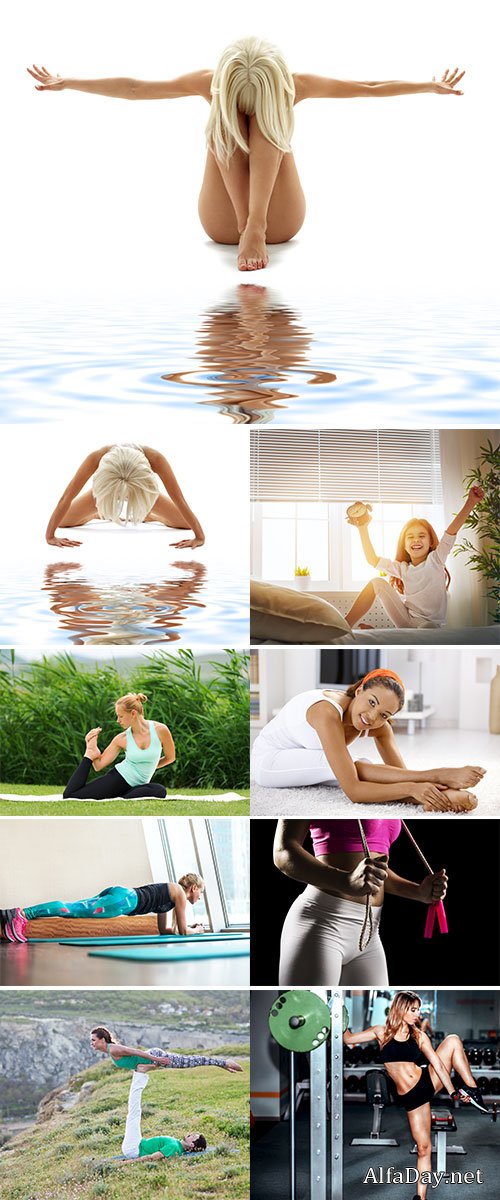 Stock Image Good stretching