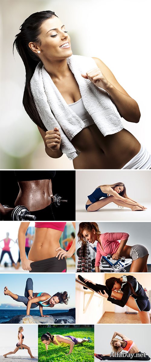 Stock Image Strong beautiful woman