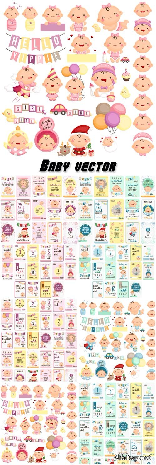 Baby vector, little kids
