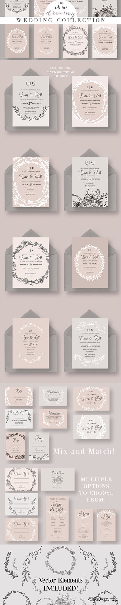 The Dreamy Wedding Collection - Creativemarket 330040
