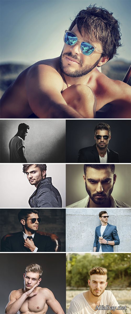 Handsome man portrait - Stock Image